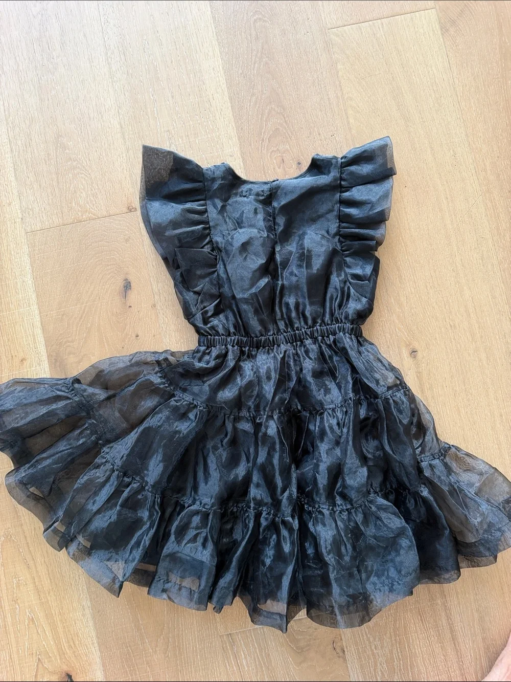 Habitual Black Ruffle Tiered Dress for Girls